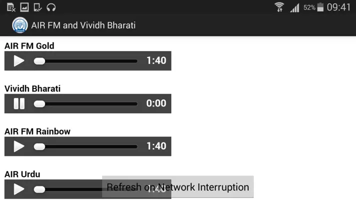 AIR FM and Vividh Bharati android App screenshot 0