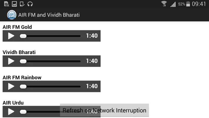 AIR FM and Vividh Bharati android App screenshot 1